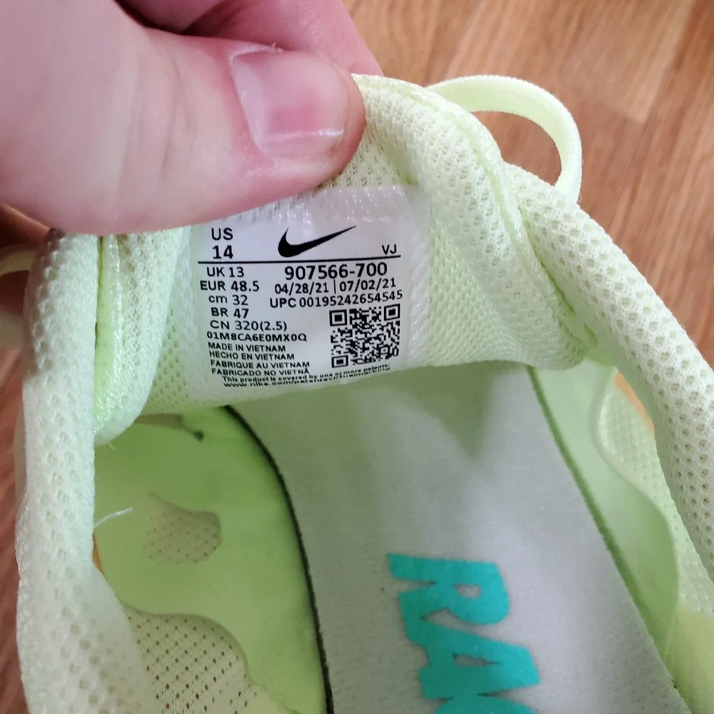 Nike Zoom Rival D 10 Mens Track Spikes Running Shoe Volt 907566-700 Sz 14